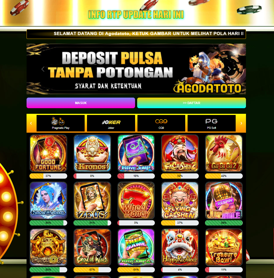 AgodaToto - Permainan yang Adil dan Jackpot Setiap Hari!